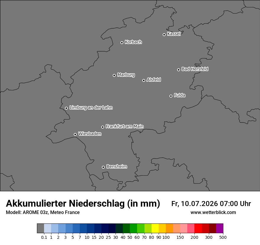 Modellkarte AROME – tot_prec – he