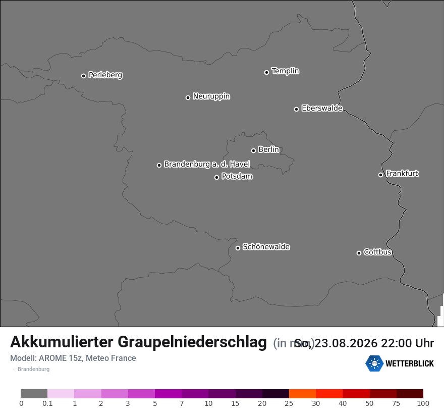 Modellkarte AROME – tot_prec_graupel – bb