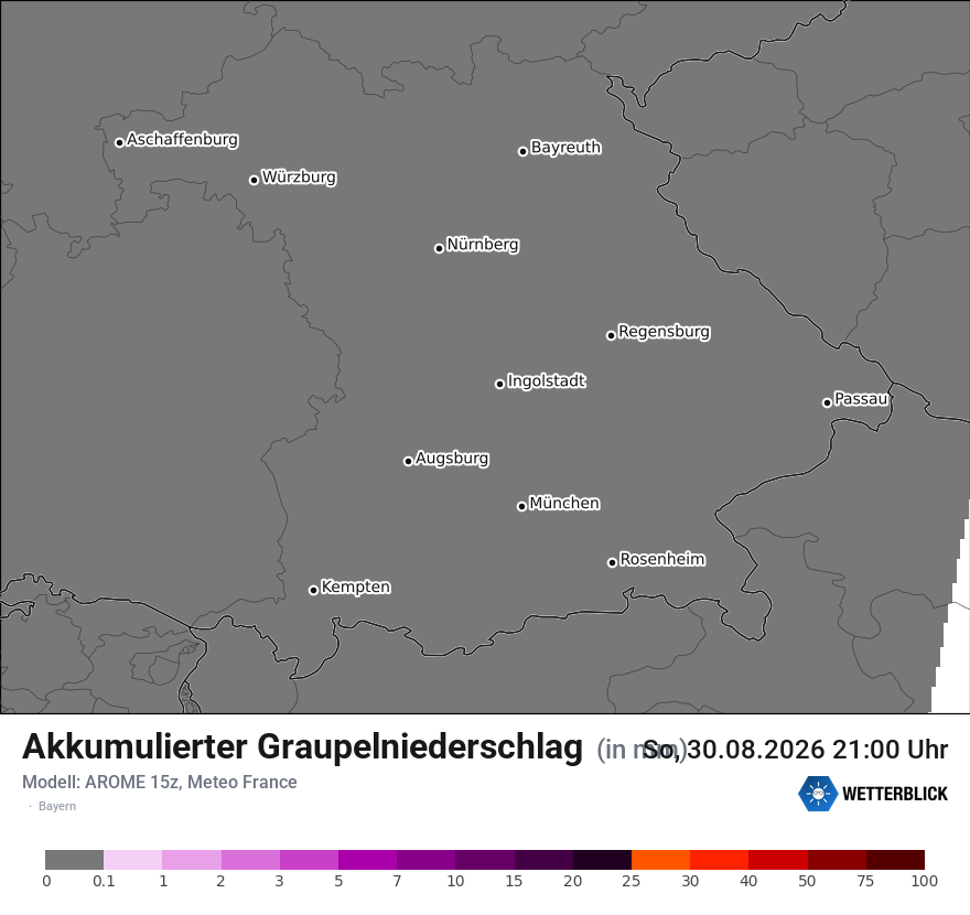 Modellkarte AROME – tot_prec_graupel – by