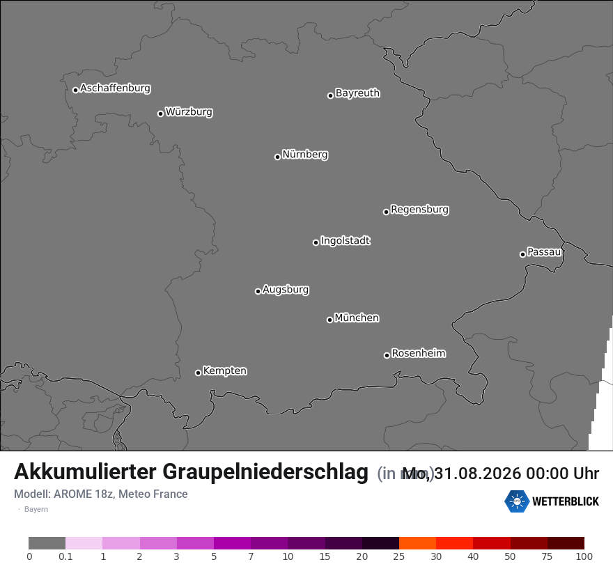Modellkarte AROME – tot_prec_graupel – by