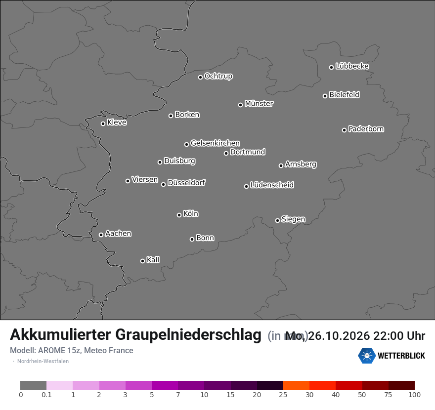 Modellkarte AROME – tot_prec_graupel – nrw