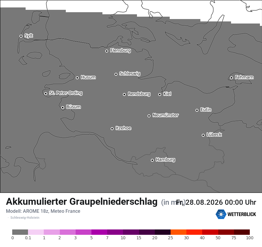 Modellkarte AROME – tot_prec_graupel – sh