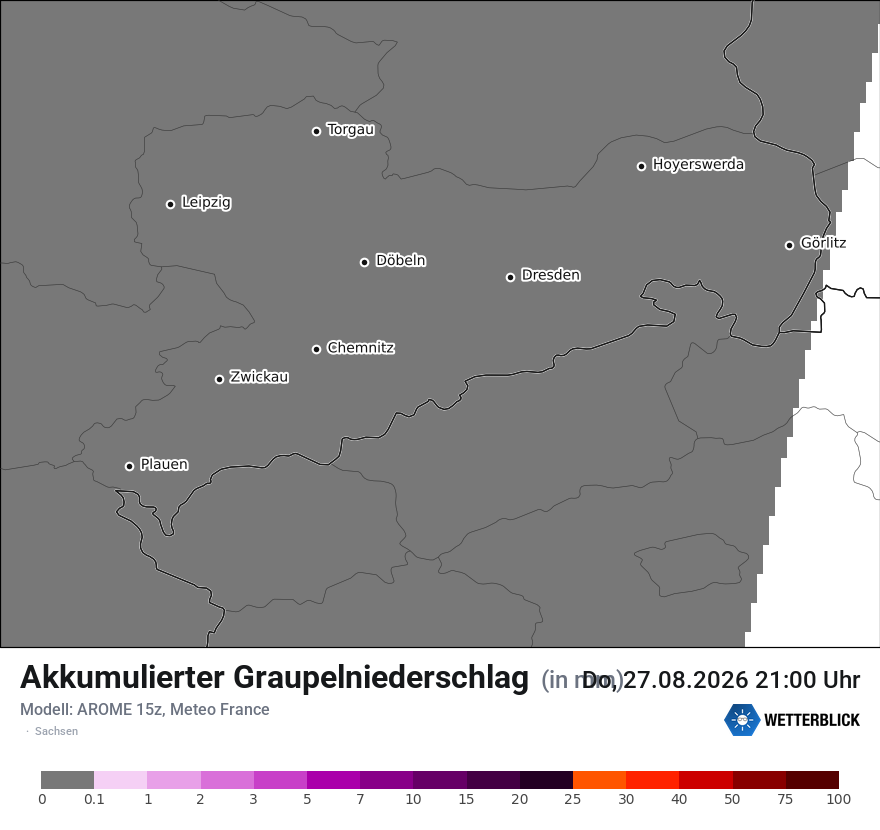 Modellkarte AROME – tot_prec_graupel – sn