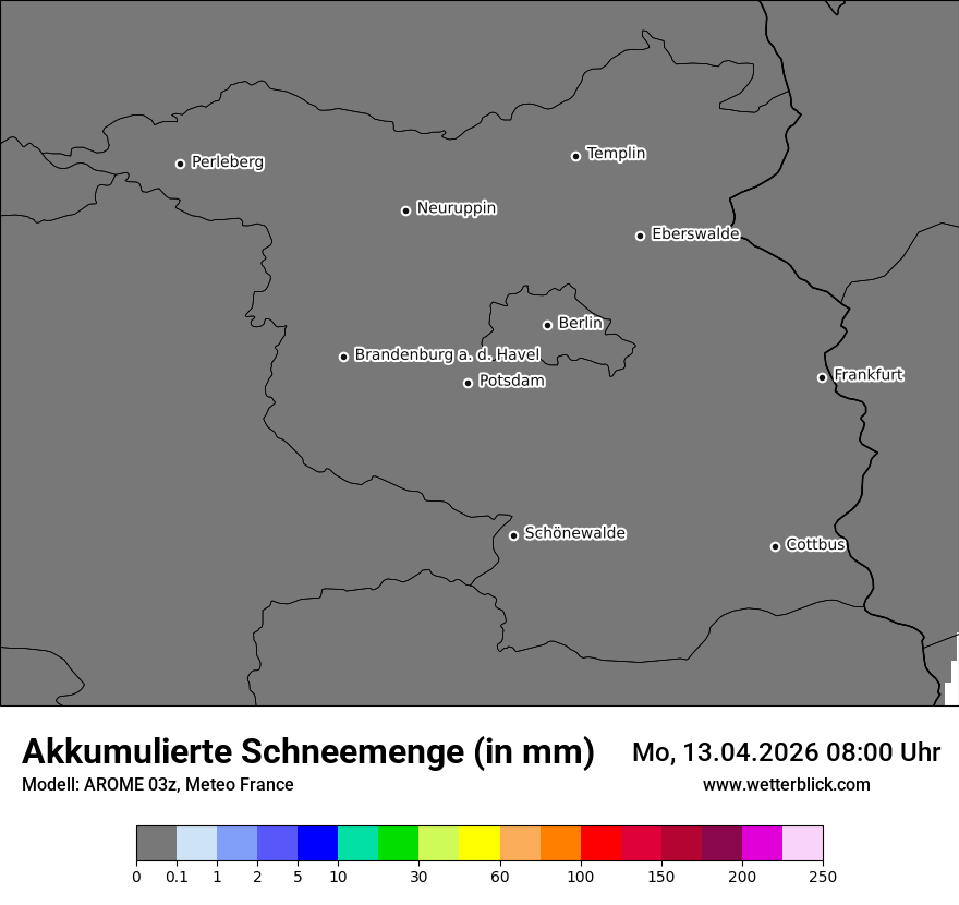 Modellkarte AROME – tot_prec_snow – bb