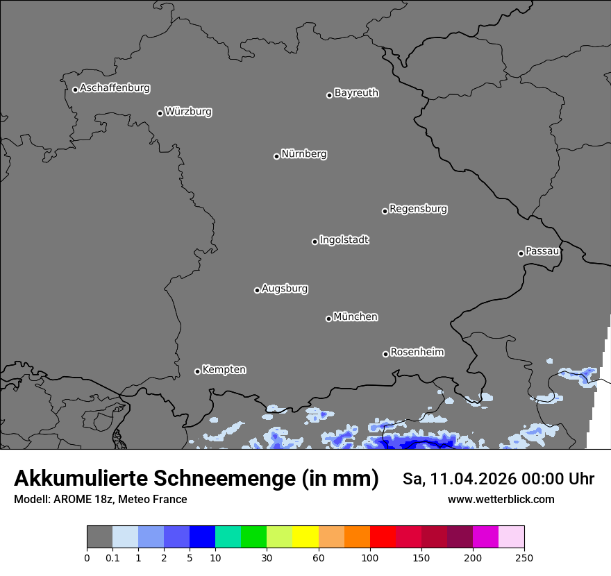 Modellkarte AROME – tot_prec_snow – by