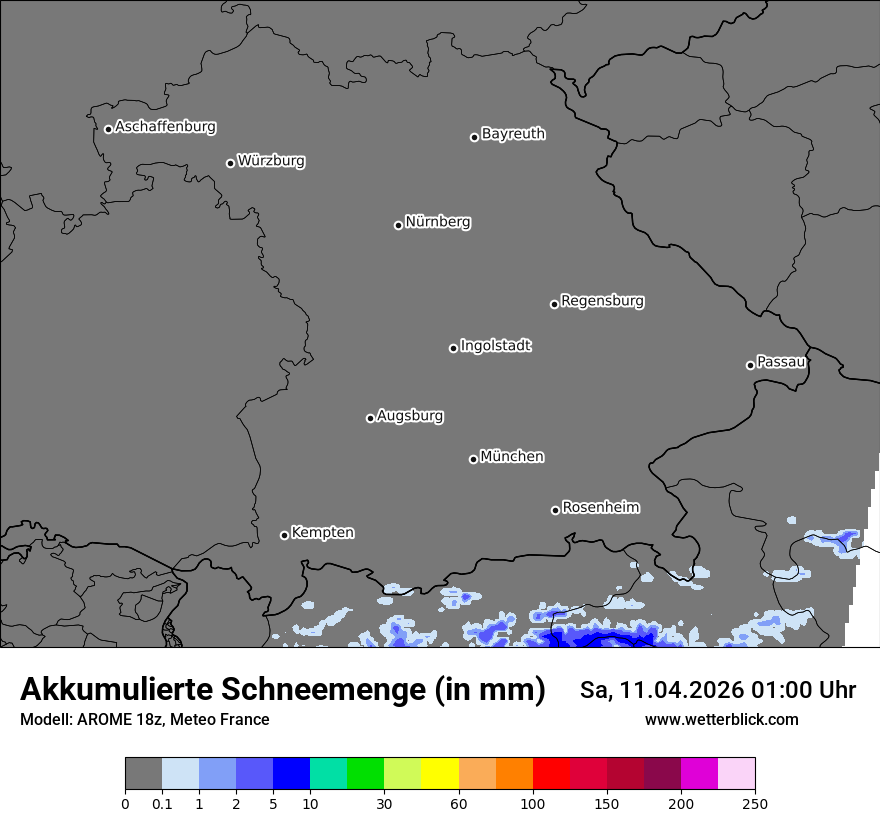 Modellkarte AROME – tot_prec_snow – by