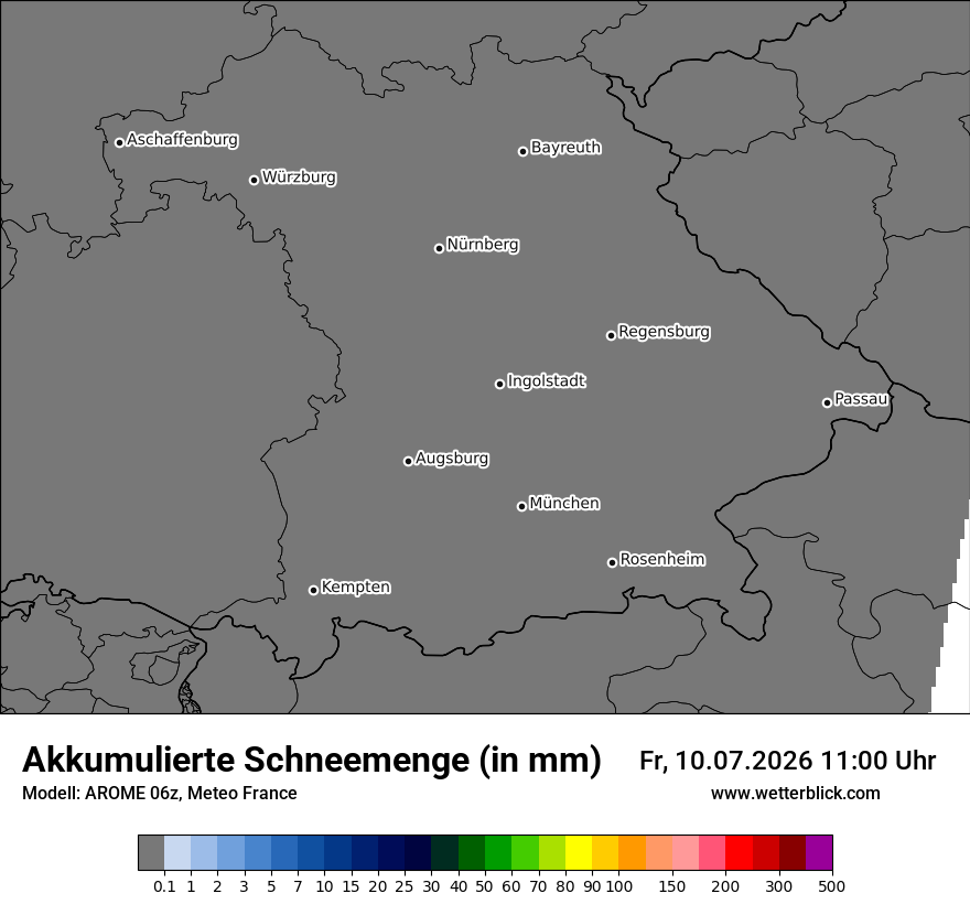 Modellkarte AROME – tot_prec_snow – by