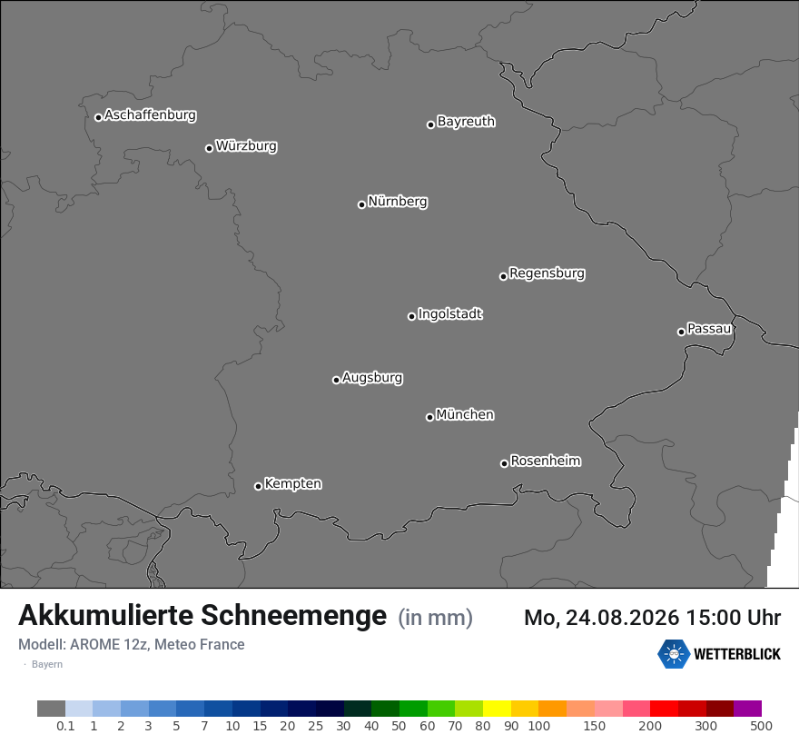 Modellkarte AROME – tot_prec_snow – by