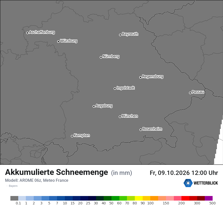 Modellkarte AROME – tot_prec_snow – by