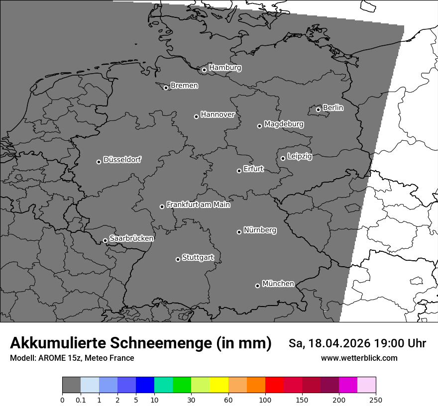 Modellkarte AROME – tot_prec_snow – deutschland