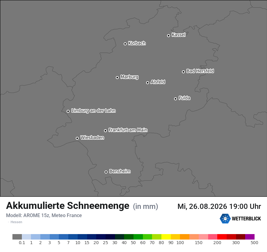 Modellkarte AROME – tot_prec_snow – he