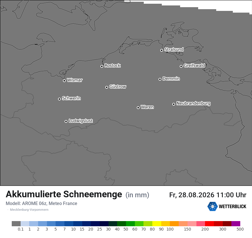 Modellkarte AROME – tot_prec_snow – mv