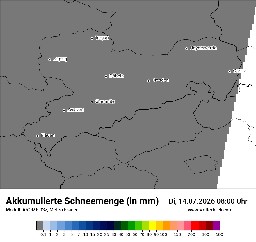 Modellkarte AROME – tot_prec_snow – sn