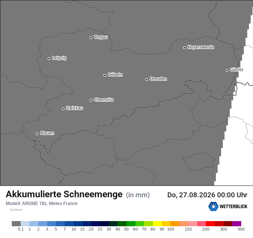 Modellkarte AROME – tot_prec_snow – sn