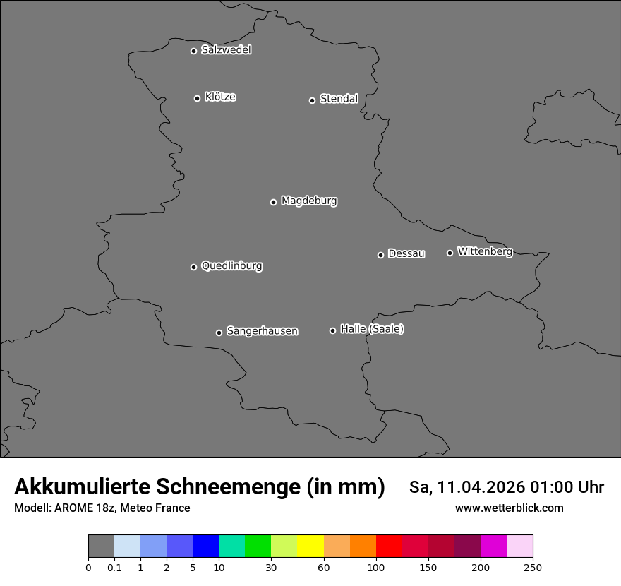 Modellkarte AROME – tot_prec_snow – st