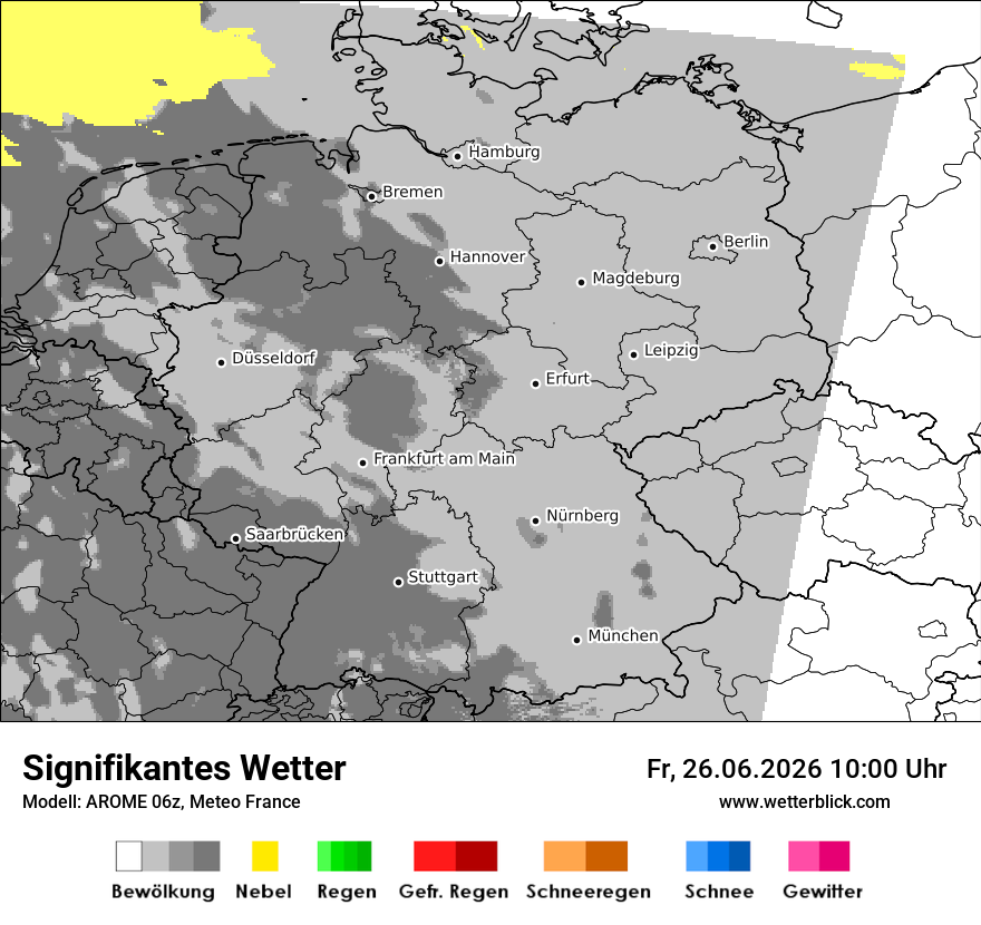 Modellkarte AROME – ww – deutschland