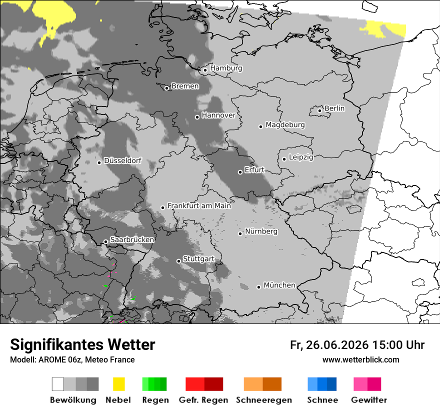 Modellkarte AROME – ww – deutschland