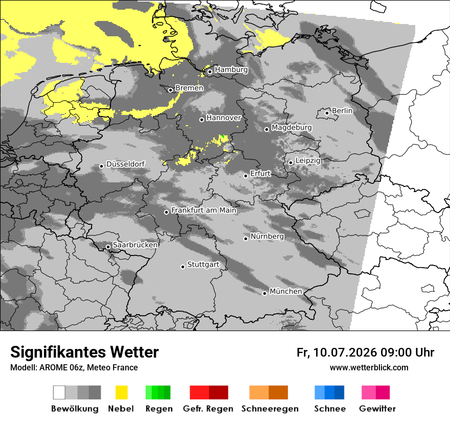Modellkarte AROME – ww – deutschland