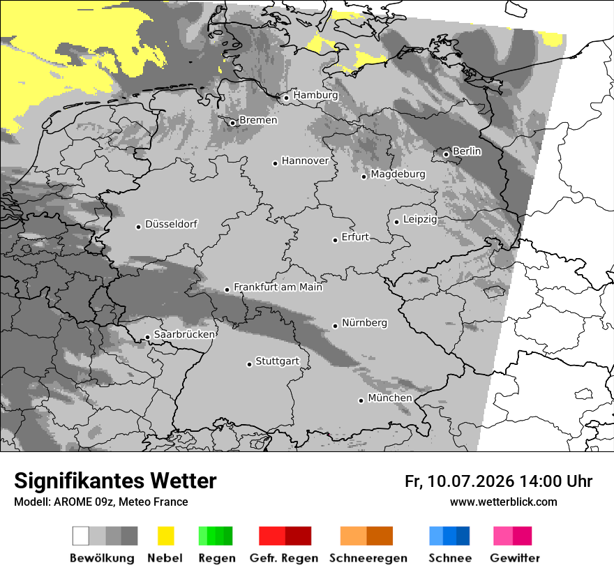 Modellkarte AROME – ww – deutschland