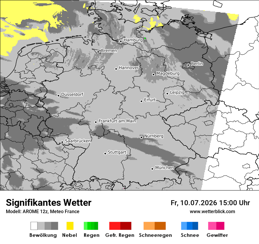 Modellkarte AROME – ww – deutschland