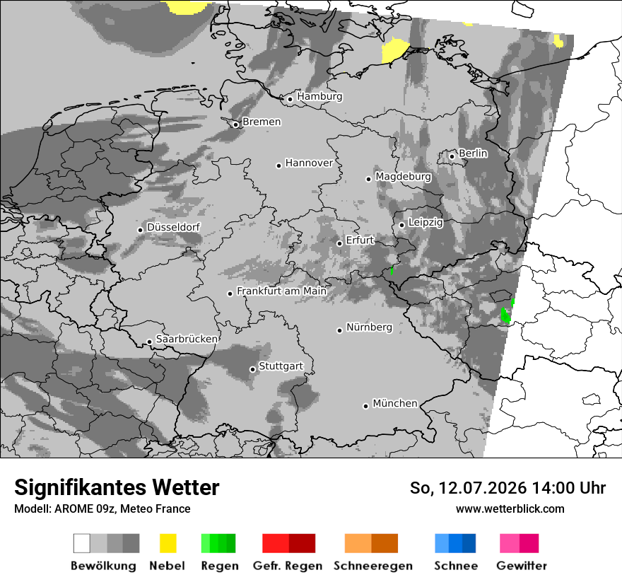 Modellkarte AROME – ww – deutschland