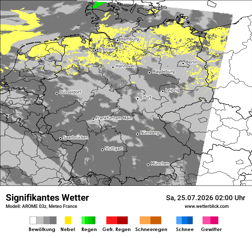 Modellkarte AROME – ww – deutschland