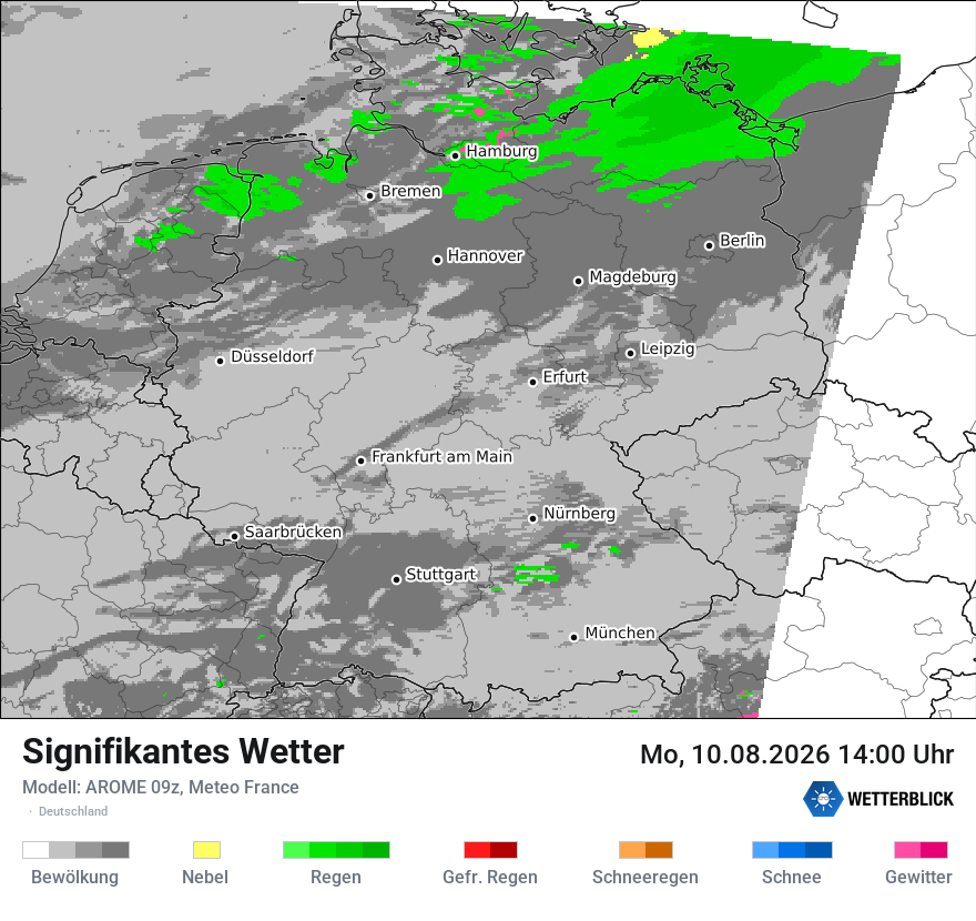 Modellkarte AROME – ww – deutschland