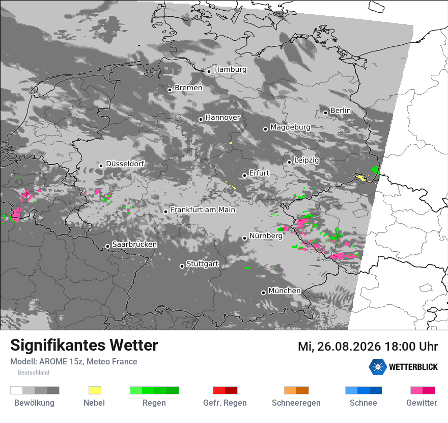Modellkarte AROME – ww – deutschland