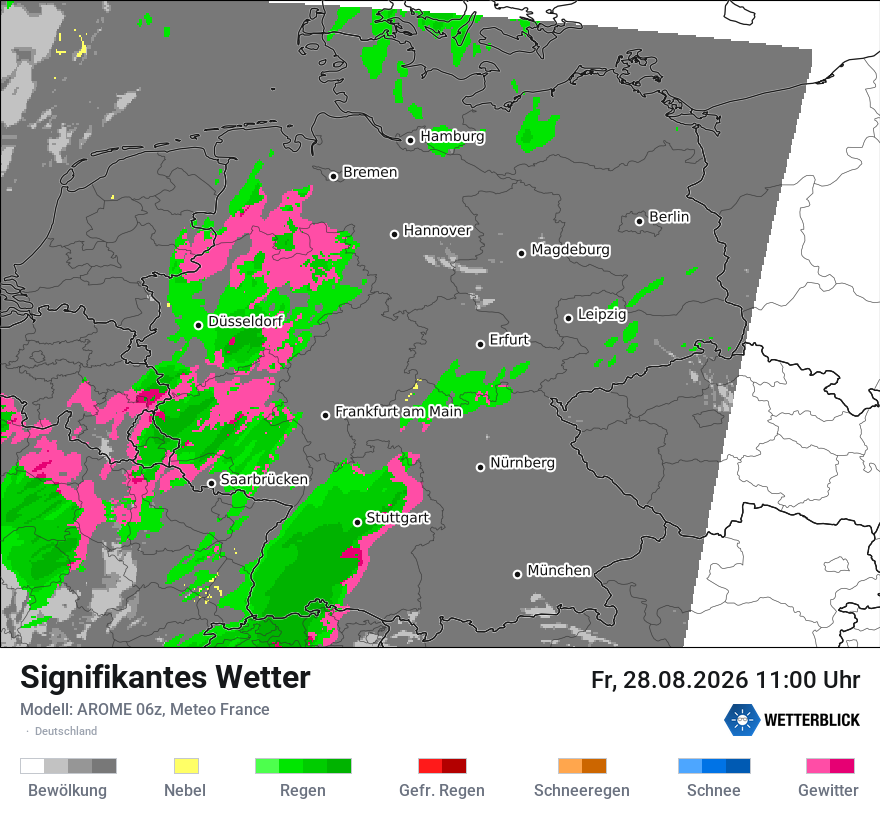 Modellkarte AROME – ww – deutschland