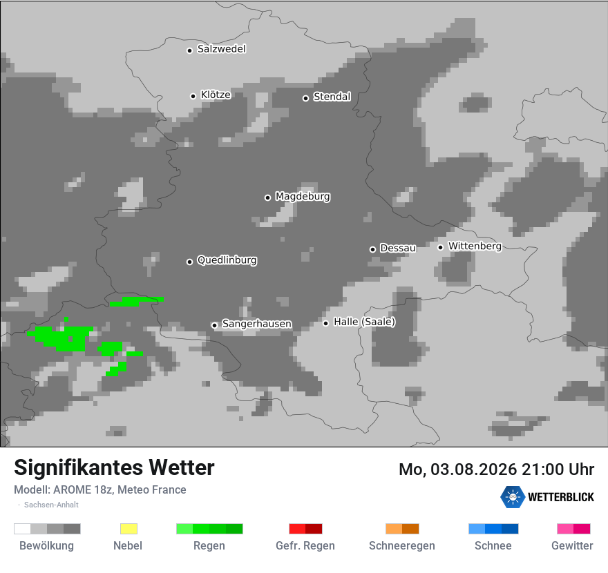 Modellkarte AROME – ww – st