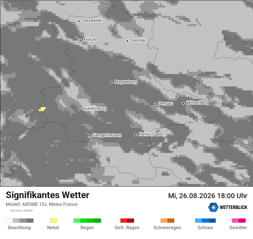 Modellkarte AROME – ww – st