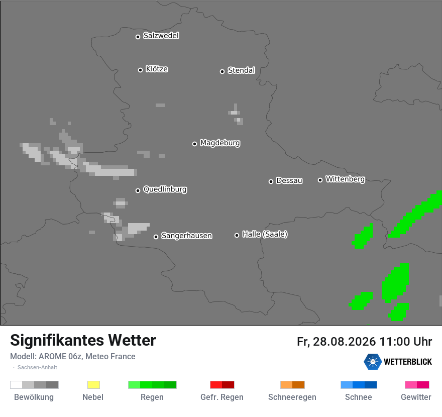 Modellkarte AROME – ww – st