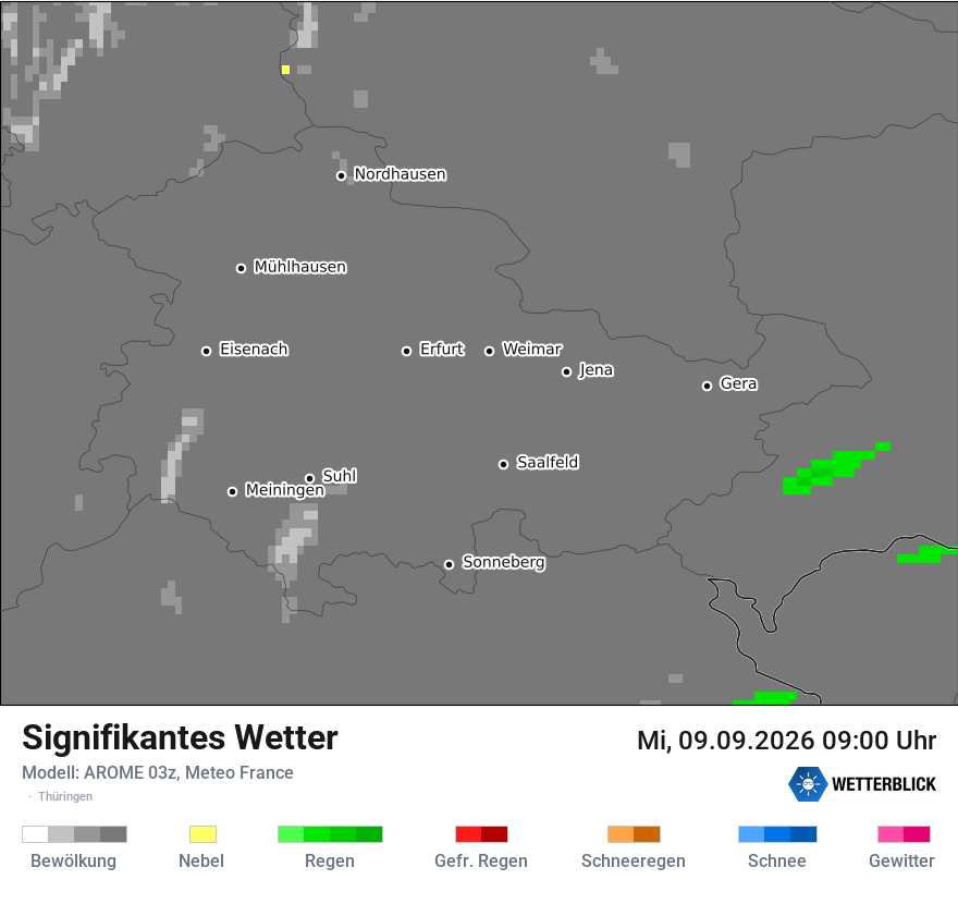 Modellkarte AROME – ww – th