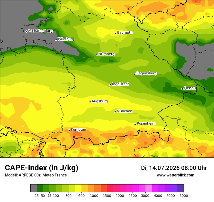 Modellkarte ARPEGE – cape – by