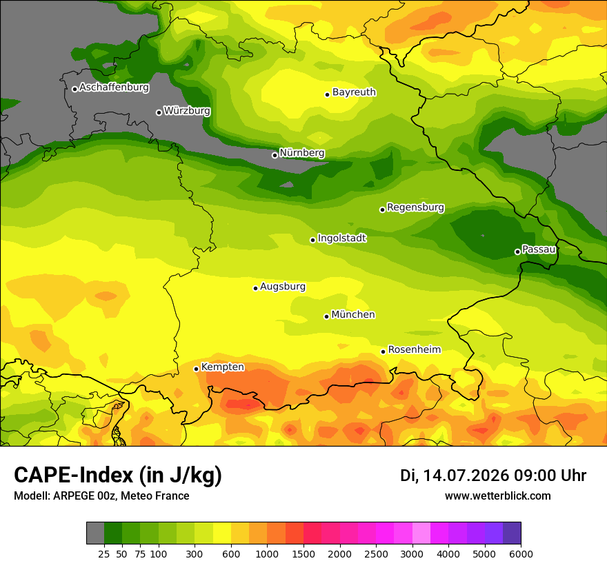 Modellkarte ARPEGE – cape – by