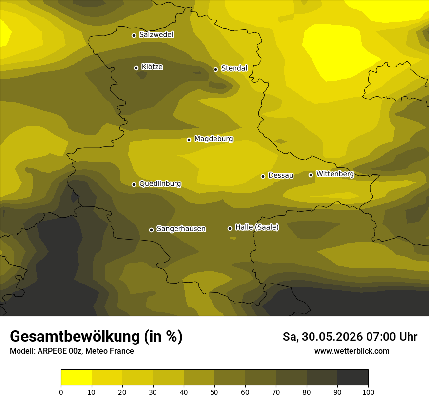 Modellkarte ARPEGE – clct – st