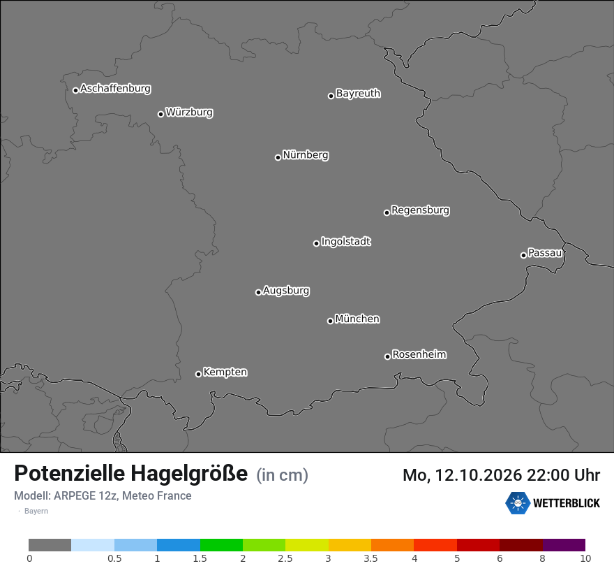 Modellkarte ARPEGE – hail_size – by