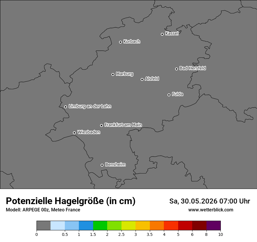 Modellkarte ARPEGE – hail_size – he