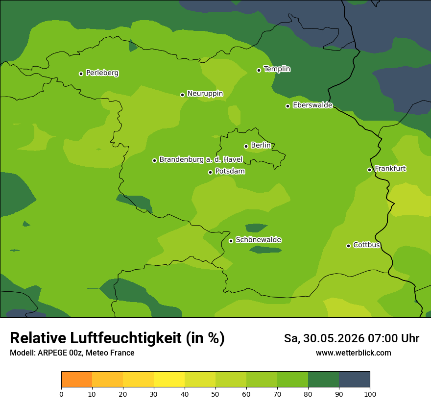 Modellkarte ARPEGE – relhum – bb
