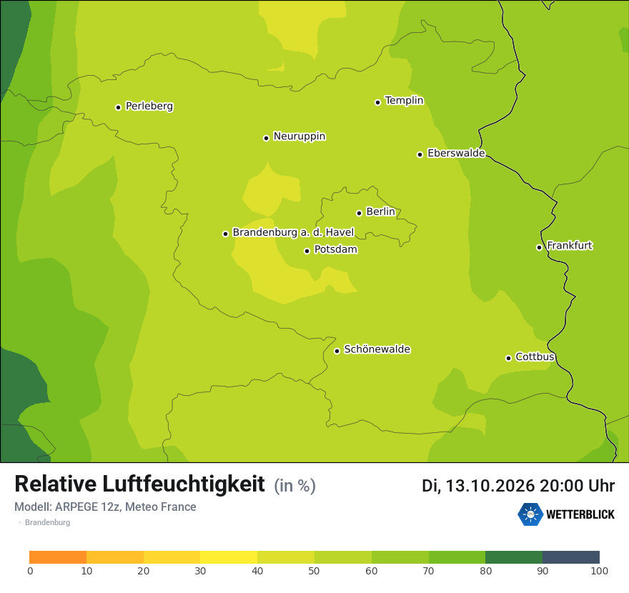 Modellkarte ARPEGE – relhum – bb