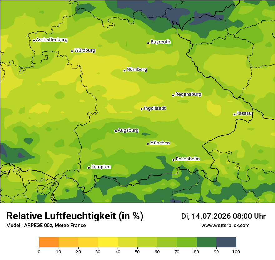 Modellkarte ARPEGE – relhum – by