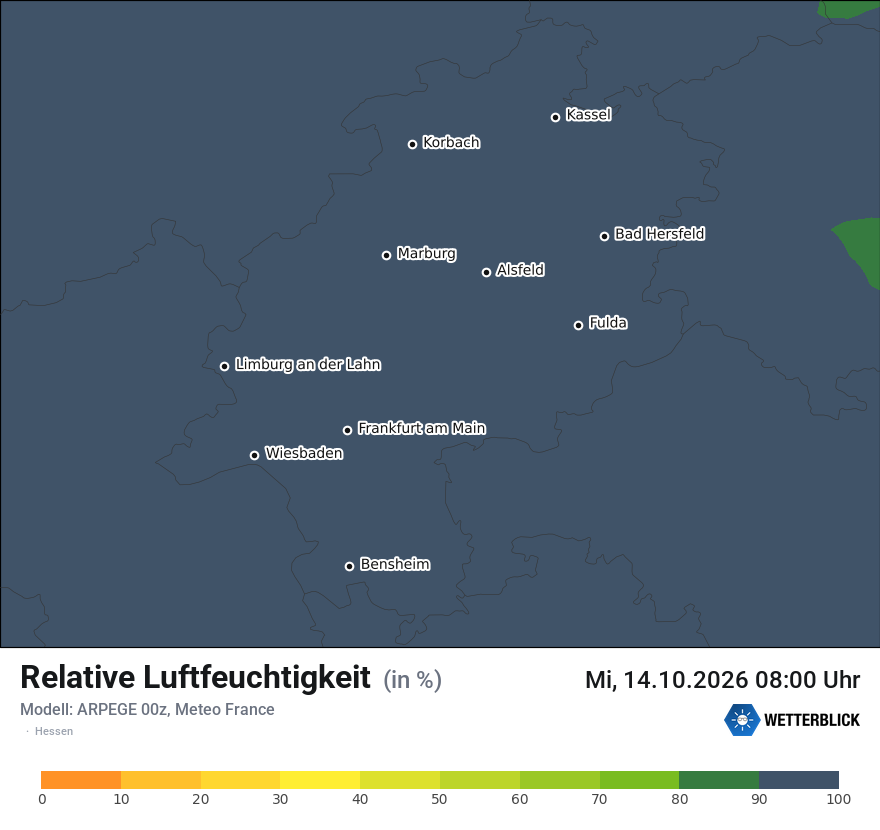 Modellkarte ARPEGE – relhum – he