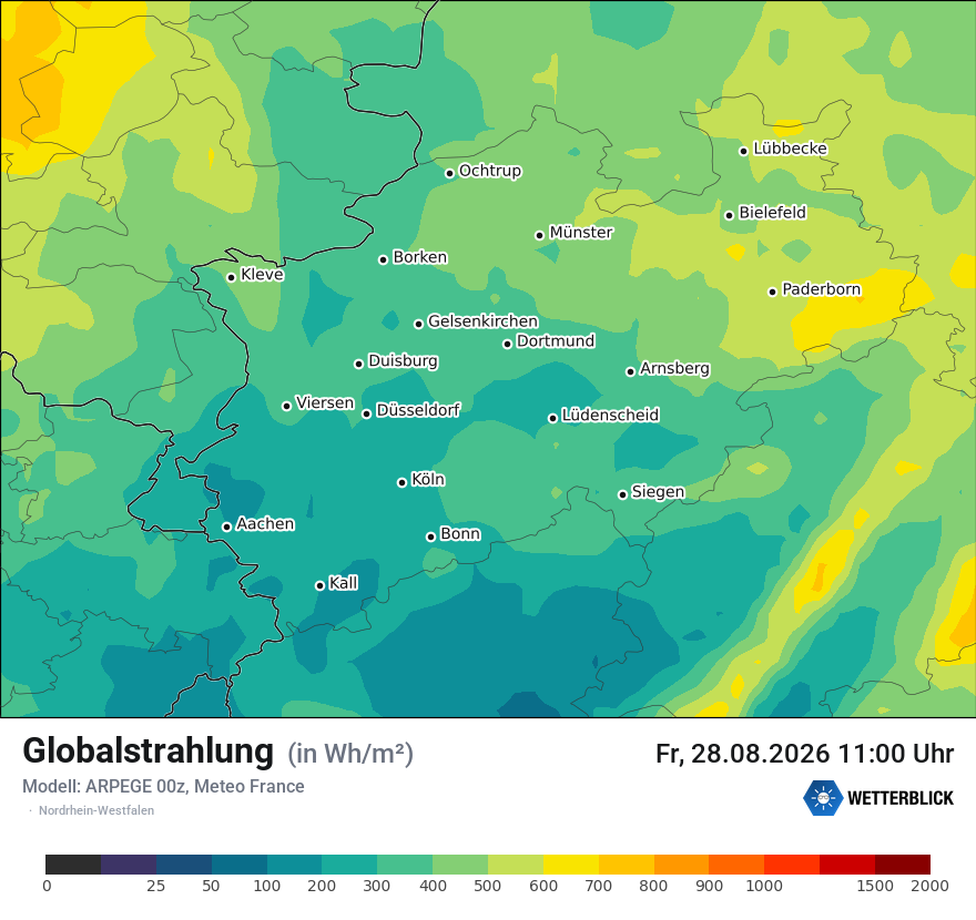 Modellkarte ARPEGE – ssrd – nrw