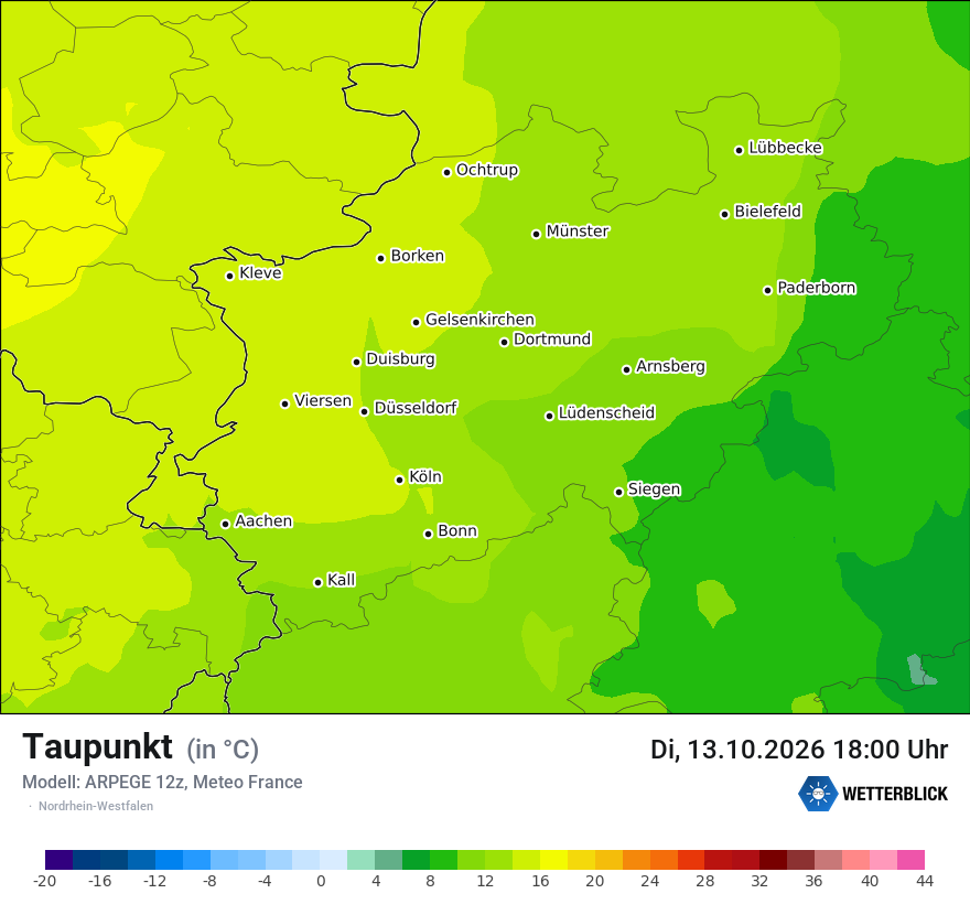Modellkarte ARPEGE – td – nrw
