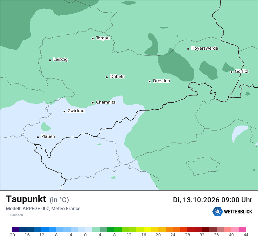 Modellkarte ARPEGE – td – sn