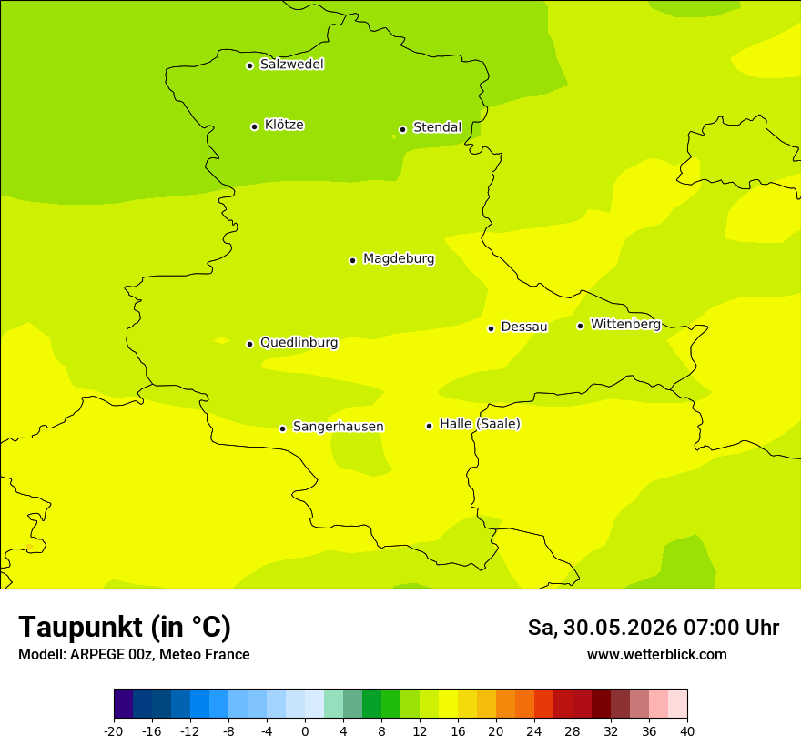 Modellkarte ARPEGE – td – st