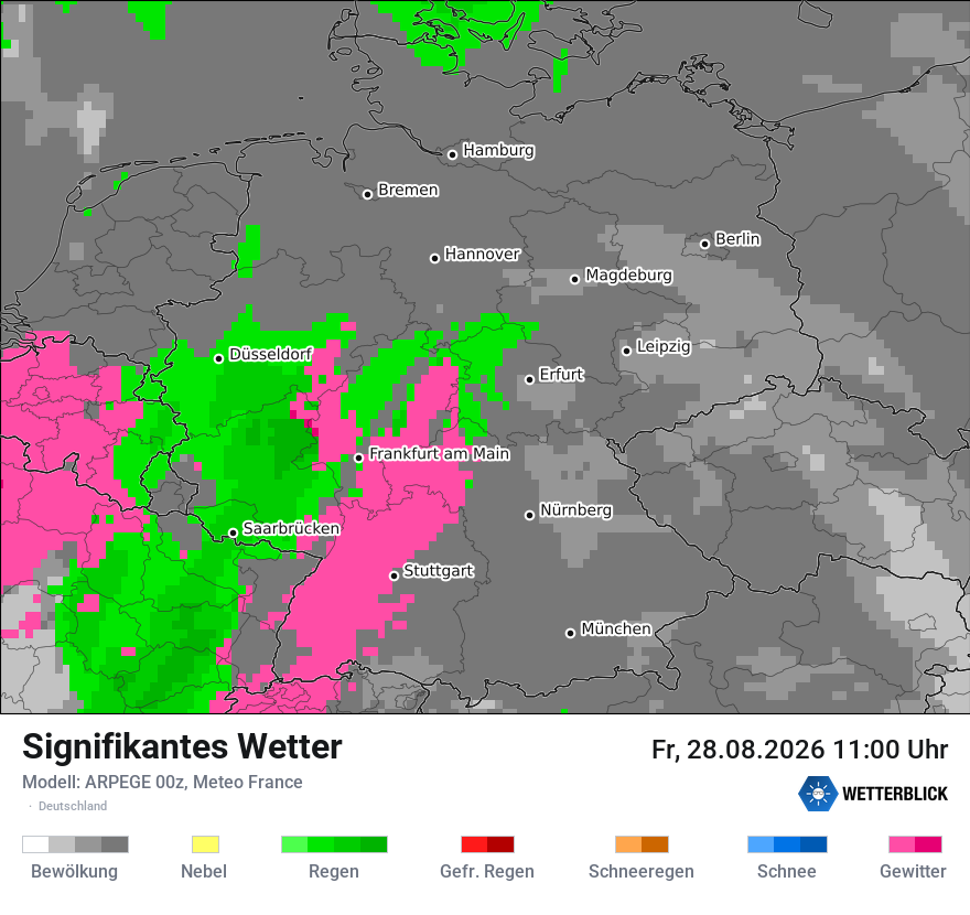 Modellkarte ARPEGE – ww – deutschland