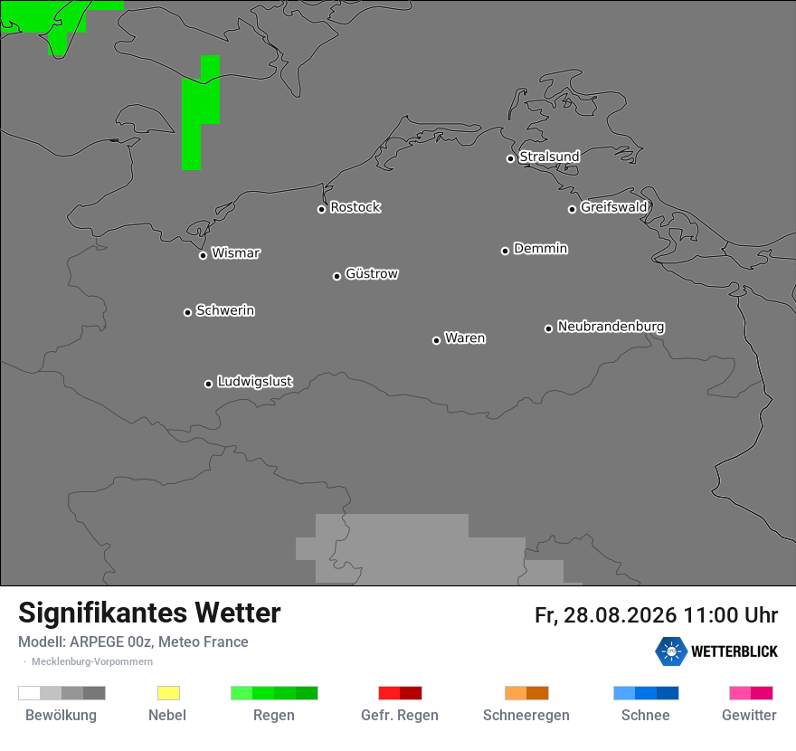 Modellkarte ARPEGE – ww – mv