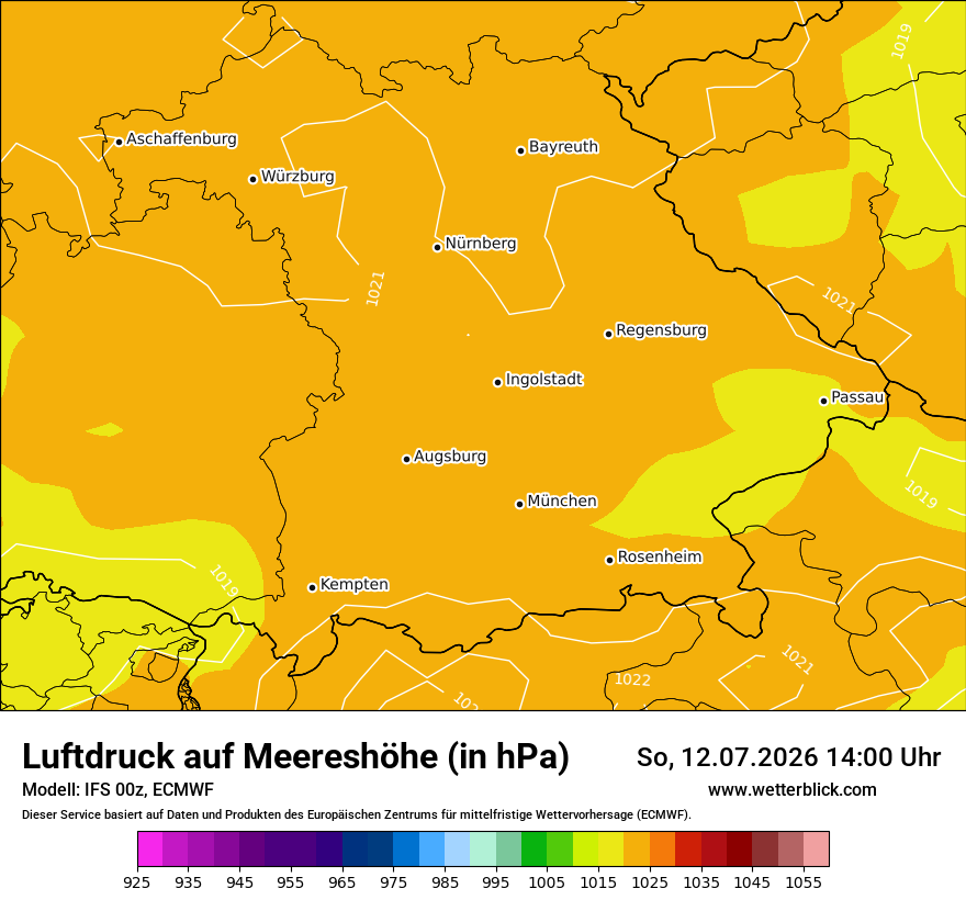 Modellkarte ECMWF – pmsl – by