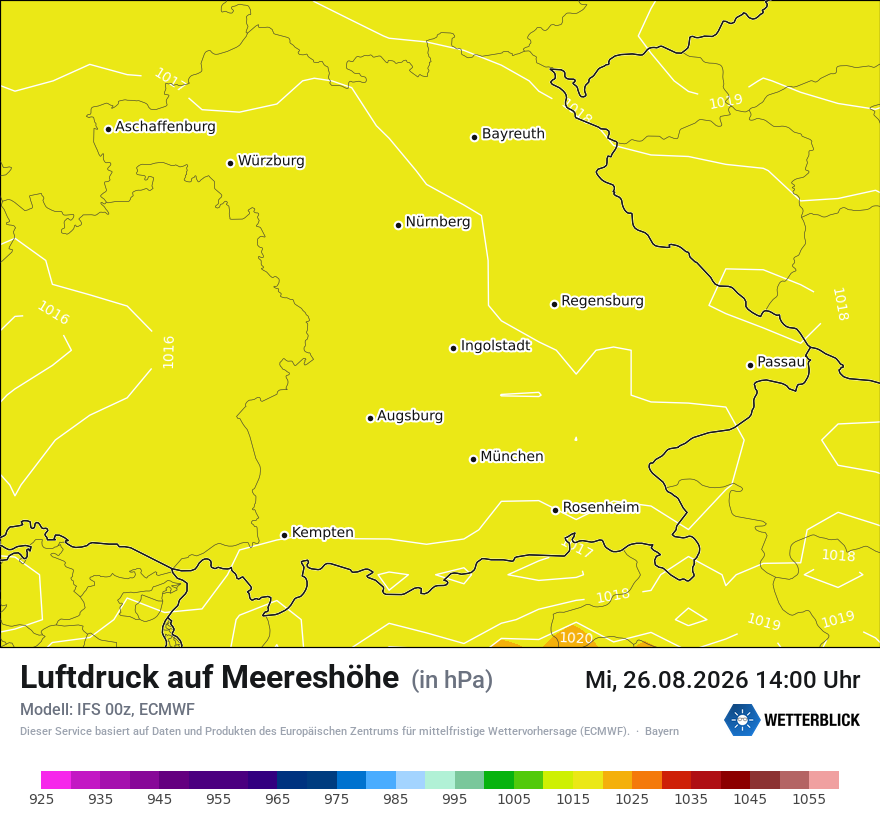 Modellkarte ECMWF – pmsl – by